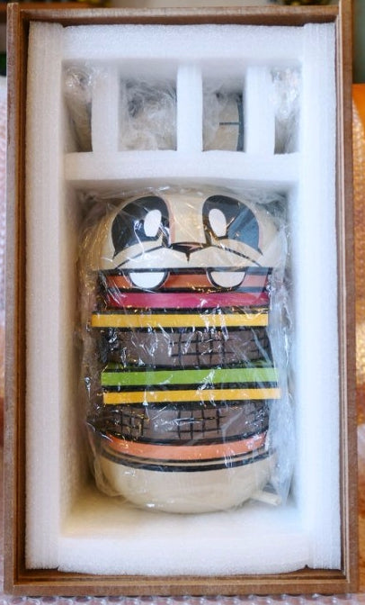 The Loyal Subjects 2012 Joe Ledbetter Burger Bunny 10"  Wood Figure
