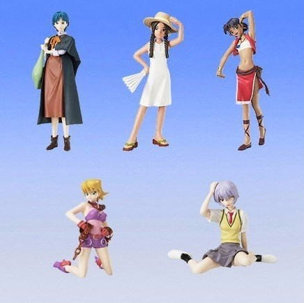 Bandai Gainax Girl Heroines Best Collection Gashapon 5 Figure Set