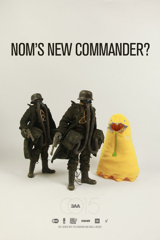 ThreeA 3A Toys 1/6 12" 2015 Ashley Wood Membership 2 Nom Commanders & Bertie MK2 & JJ Mcgee Vinyl Figure Set