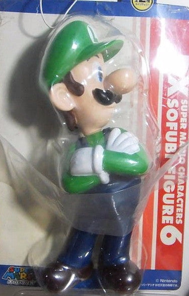 Banpresto Nintendo Super Mario Bros Characters DX Sofubi Part 6 Luigi Vinyl Figure
