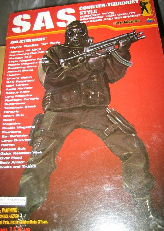 Medicom Toy 12" 1/6 RAH Real Action Heroes SAS Counter Terrorist Style Figure