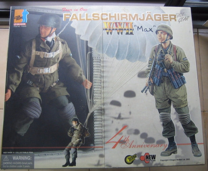 DID 1/6 12" WWI Crete 1941 Fallschirmjager Max Figure