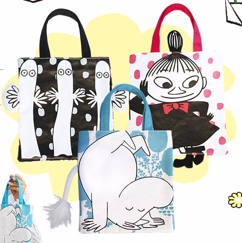 The Story of Moomin Valley Taiwan Watsons Limited 3 9" Tote Bag Set