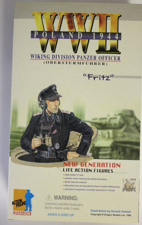 Dragon 1/6 12" WWII New Generation Poland 1944 Wiking Division Panzer Officer Fritz Action Figure