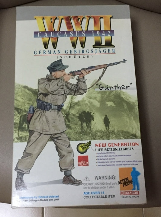 Dragon 1/6 12" WWII New Generation Caucasus 1942 German Gebirgsjager Gunther White ver Action Figure