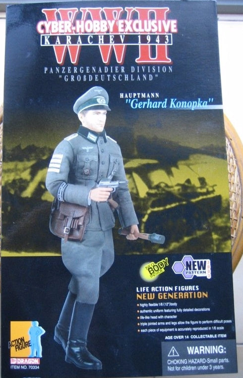 Dragon 12" 1/6 Cyber Hobby WWII Karachev 1943 Hauptmann Gerhard Konopka Figure