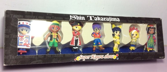 Sakura Wars Taisen Sakura Shinguuji Shin Takarajima Super Kayou Show 7 Trading Figure Set Used