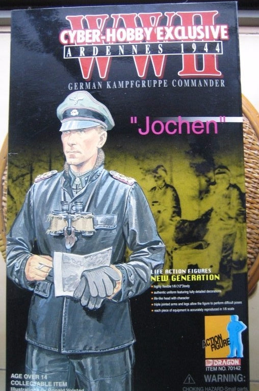 Dragon 12" 1/6 Cyber Hobby WWII Ardennes 1944 German Kampfgruppe Commander Jochen Figure