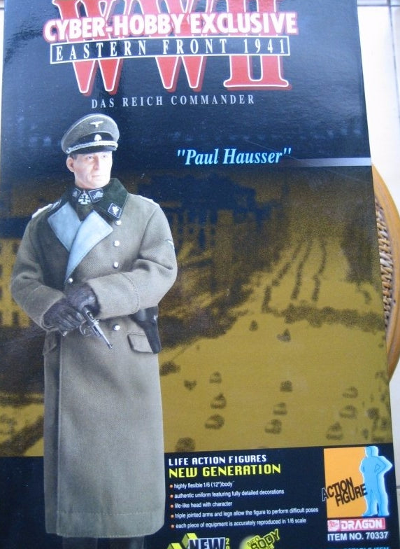 Dragon 12" 1/6 Cyber Hobby WWII Eastern Front 1941 Das Reich Commander Paul Hausser Figure