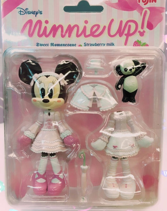 Yujin Disney Minnie Mouse Minnie Up Sweet Romanesque Strawberry Milk Figure