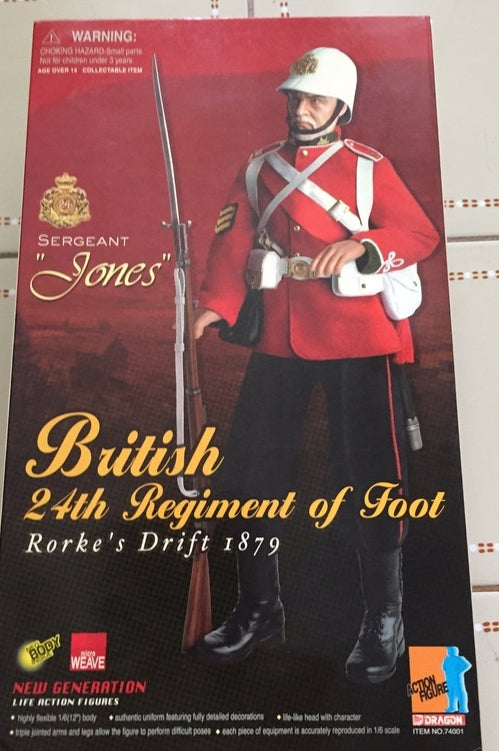Dragon 12" 1/6 New Generation British 24th Regiment of Foot Rorke's Drift 1879 Sergeant Jones Figure