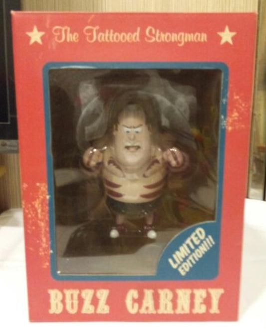 Jared Deal Carnival Cartoons Buzz Carney the Tattooed Strongman 6" Vinyl Figure