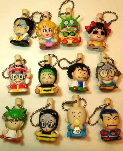 Dr Slump Arale 12 Mascot Strap Figure Set Used