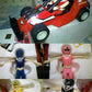 Bandai Power Rangers Maskman 5 Mask Fighters w/ Spin Cruiser Action Figure Set