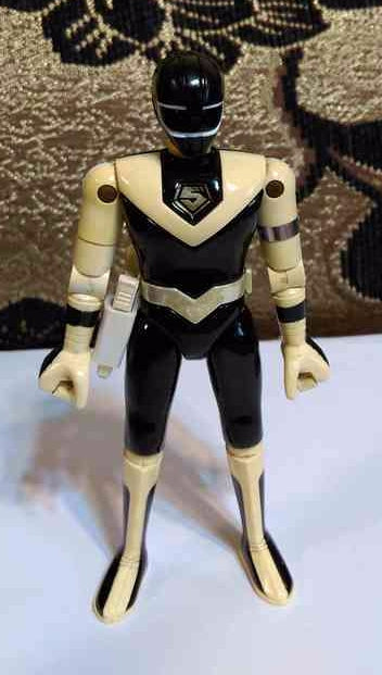 Bandai Power Rangers Maskman Chogokin Mask Black Fighter Action Figure Used