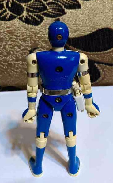 Bandai Power Rangers Maskman Chogokin Mask Blue Fighter Action Figure Used