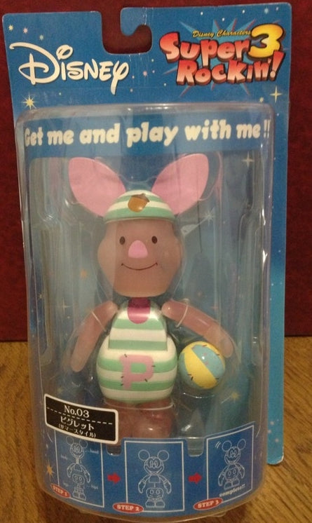 Sega Disney Characters Super Rockin 3 No 03 Winnie The Pooh Piglet Bobble Head Figure