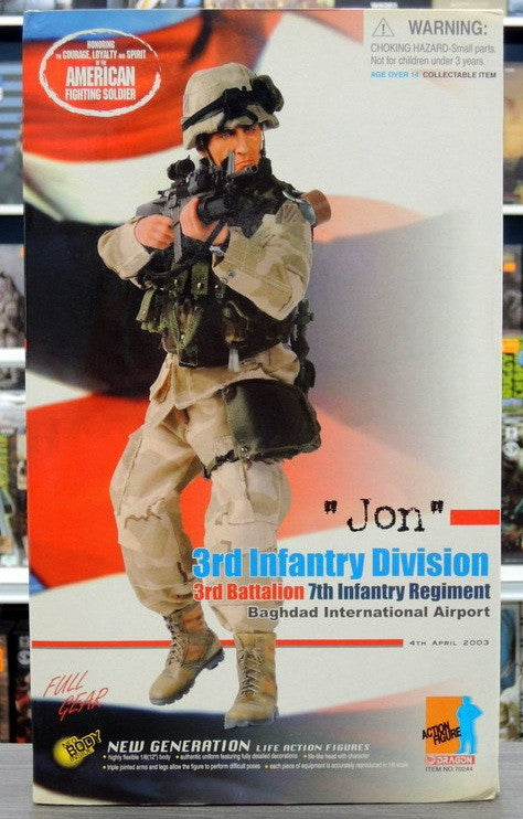 Dragon 12" 1/6 US Army 3rd Infantry Division Baghdad International Airport Jon Action Figure - Lavits Figure
 - 1