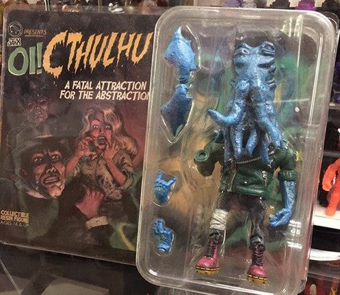 2013 Mighty Jaxx Daniel Yu Oi! Cthulhu Mintyfresh Exclusive Blue Ver 6" Resin Figure - Lavits Figure
 - 2