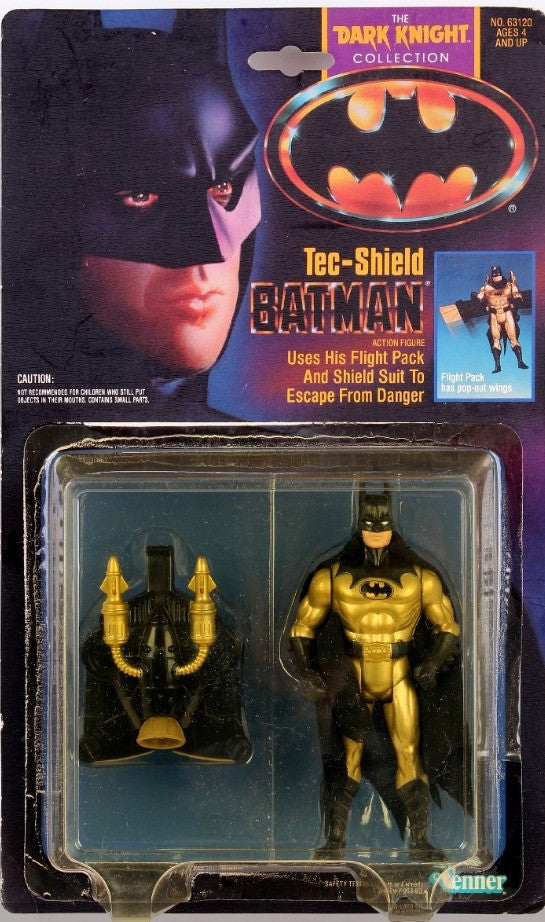 Kenner 1990 Bruce Wayne The Dark Knight Tec Shield Batman Collection Figure Action Figure - Lavits Figure

