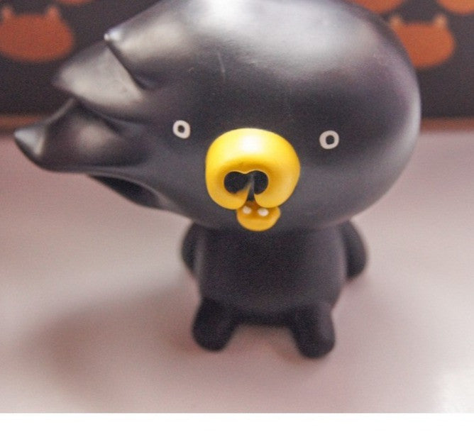 Akiyoshi Chino 2009 Cross World Connections Kumano Gollo Rotofugi Exclusive Black Ver 3" Vinyl Figure Used - Lavits Figure
 - 2