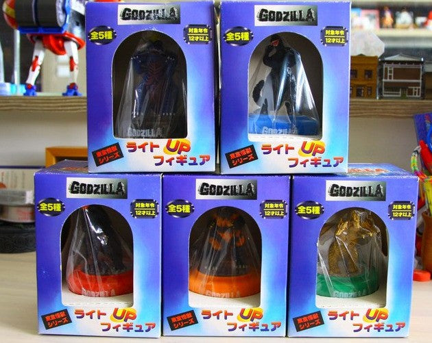 1998 Godzilla Scratch Light Up 5 Trading Collection Figure Set - Lavits Figure
 - 1