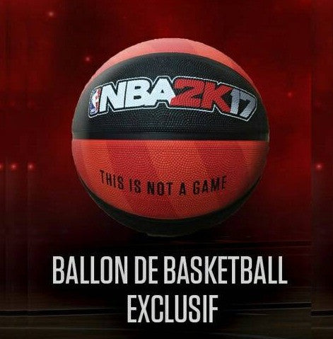 NBA 2K17 Ballon De Basketball Exclusif This Is Not A Game Limited Basketball - Lavits Figure
