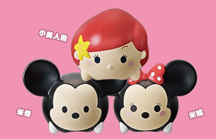 Disney Tsum Tsum Character Family Mart Limited Part 1 Set A Mickey Minnie Ariel 3 Mini Magnet Trading Figure
