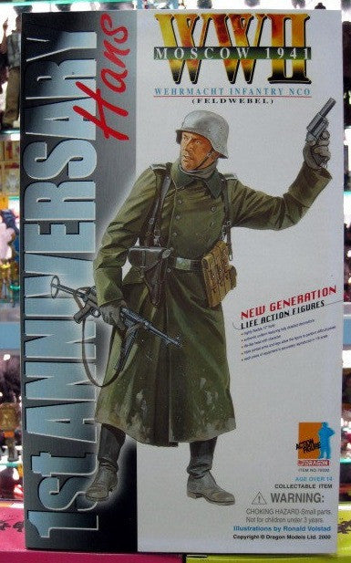 Dragon 12" 1/6 WWII Moscow 1941 Wehrmacht Infantry Nco Feldwebel 1st Anniversary Hans Action Figure - Lavits Figure
 - 1