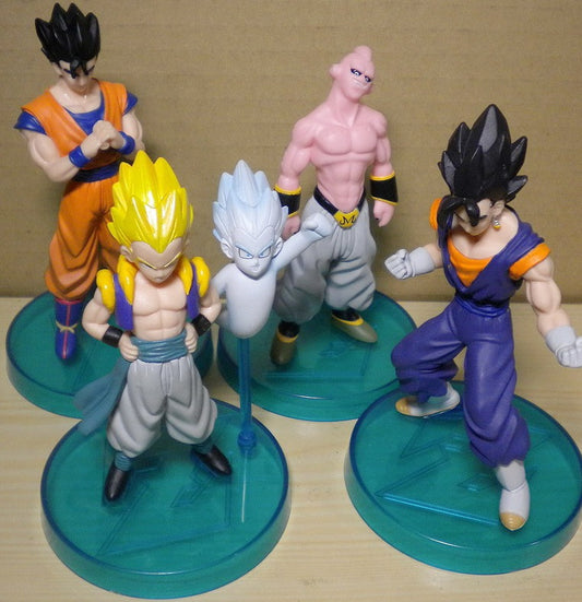 Bandai Dragon Ball Z DBZ Real Works Majin Boo Buu Edition 4 Trading Collection Figure Set Used - Lavits Figure
 - 1