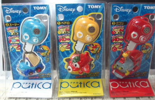 Tomy Disney Putica Mini Remote Control Car 01 02 03 3 Figure Set