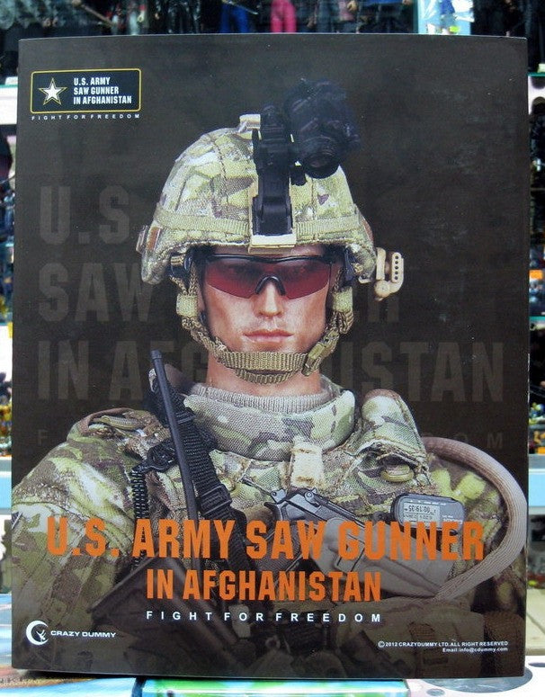 Crazy Dummy 1/6 12" 78004 Fight For Freedom U.S. Army Saw Gunner In Afghanistan Action Figure - Lavits Figure
 - 1