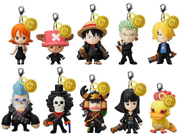 Bandai One Piece The Movie Strong World Gashapon 10 Swing Mascot Figure Set - Lavits Figure
