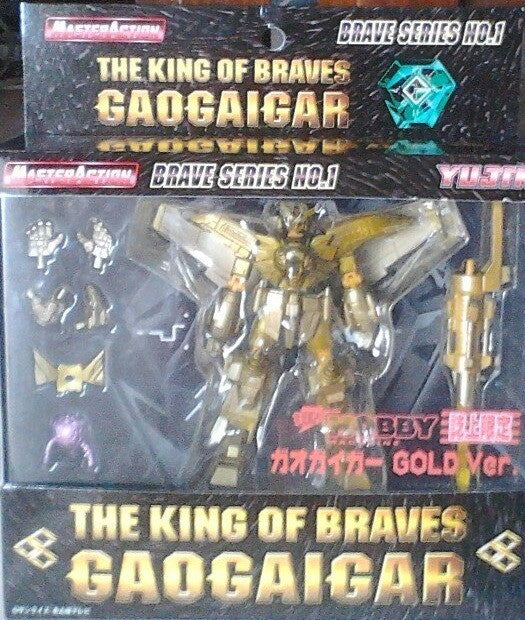 Yujin Master Action Sunrise King Of Braves Gaogaigar Series No 1 Gold Limited Ver Posing Collection Figure