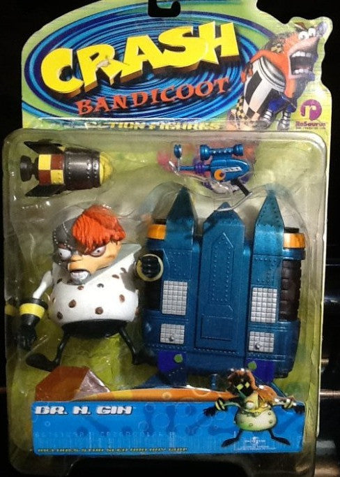 Resaurus 1999 Crash Bandicoot Action Series 2 Dr. N Gin Figure - Lavits Figure
