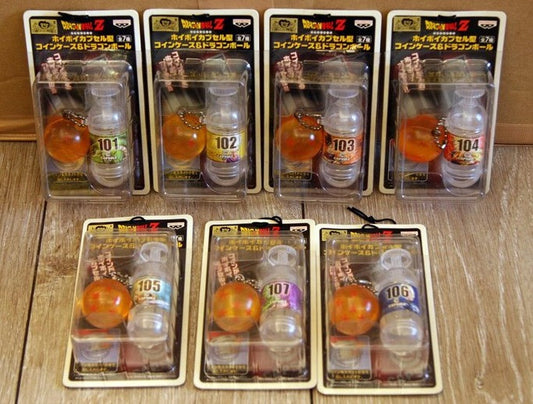 Banpresto Dragon Ball Z DBZ Capsule Style 7 Key Chain Holder Strap Collection Figure Set - Lavits Figure
