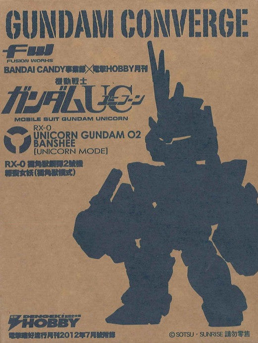Bandai Canday x Hobby Gundam Converge RX-O Unicorn 02 Banshee Unicorn Mode 3" Figure - Lavits Figure
 - 2