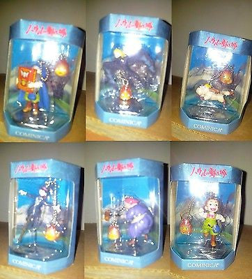 Cominica Studio Ghibli Howl's Moving Castle 6 Mascot Key Chain Holder Figure Set - Lavits Figure
