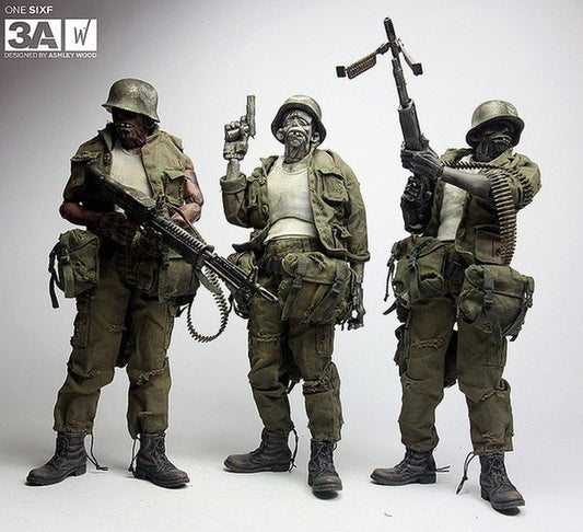 ThreeA 3A Toys 2012 Ashley Wood Adventure Kartel Zomb Private Corporal Sergeant 6" Vinyl Figure Set - Lavits Figure
 - 1