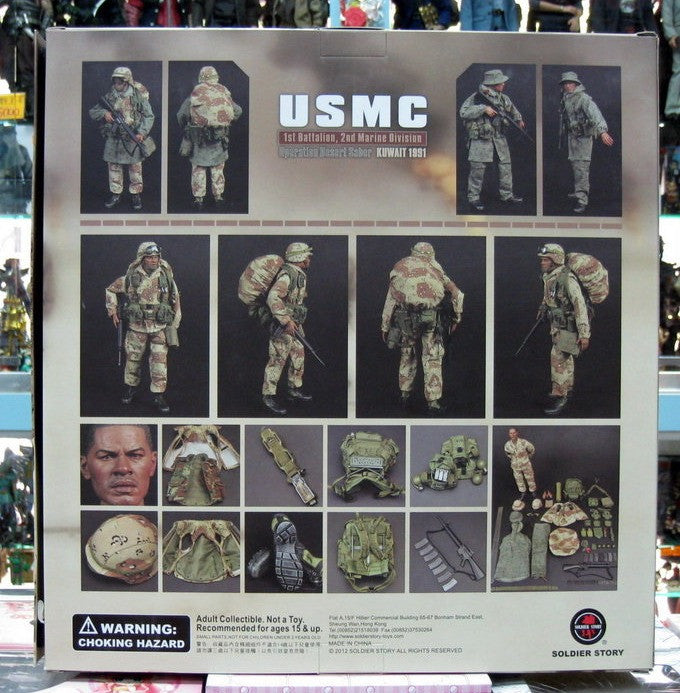 Soldier Story 1/6 12" U.S.M.C 1st Battalion 2nd Marine Division Operation Desert Saber Kuwait 1991 Action Figure - Lavits Figure
 - 2