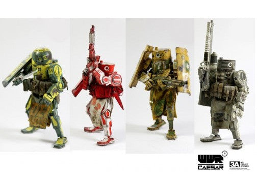 ThreeA 3A Toys Ashley Wood Retail Caesar Aus Republic BcEll Deimos II USMC 4 7" Vinyl Figure Set - Lavits Figure
 - 1