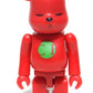 Medicom Toy Be@rbrick 400% Osaka Chelsea Market Red Ver 11" Vinyl Figure - Lavits Figure
 - 1