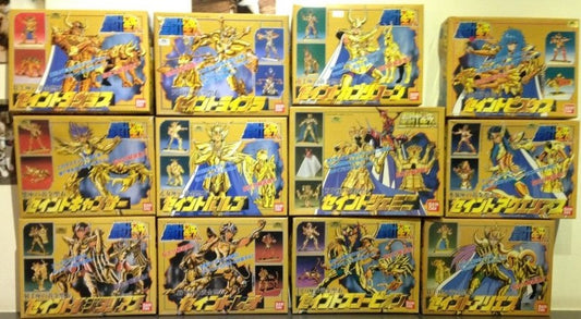 Bandai Saint Seiya 12 Gold Zodiac Sign Plastic Model Kit Figure Set