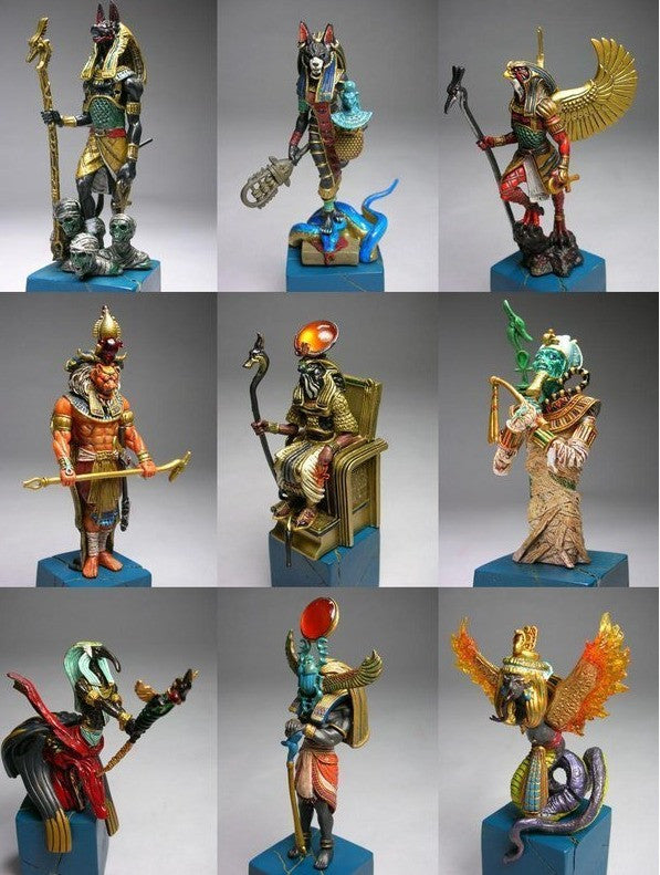 Yanoman Demon's Chronicle Part V 5 9 Color 9 Bronze 1 Secret 19 Chess Figure Set Used - Lavits Figure
 - 2