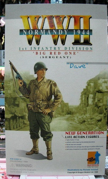 Dragon 12" 1/6 WWII Normandy 1944 1st Infantry Division Big Red One Sergeant Dave Action Figure - Lavits Figure
 - 1