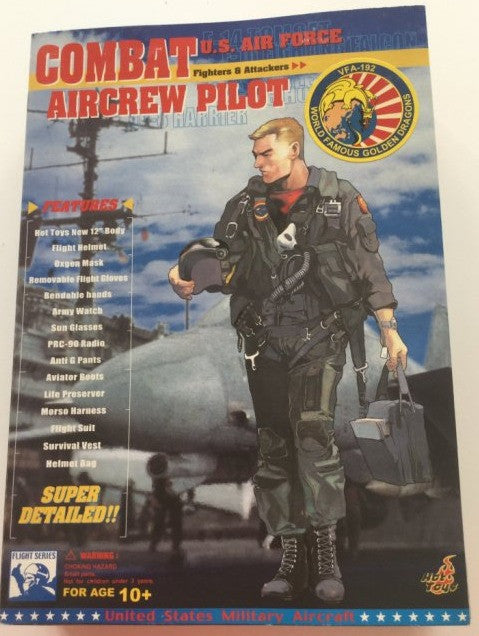 Hot Toys 2000 1/6 12" U.S. Air Force Combat Aircrew Pilot Will Smith Action Figure