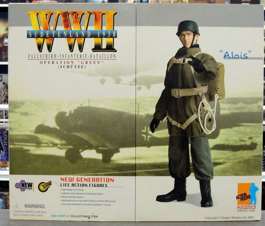 Dragon 12" 1/6 WWII Sudetenland 1938 Fallschirm Infanterie Bataillon Operation Green Schutze Alois Action Figure - Lavits Figure
 - 1