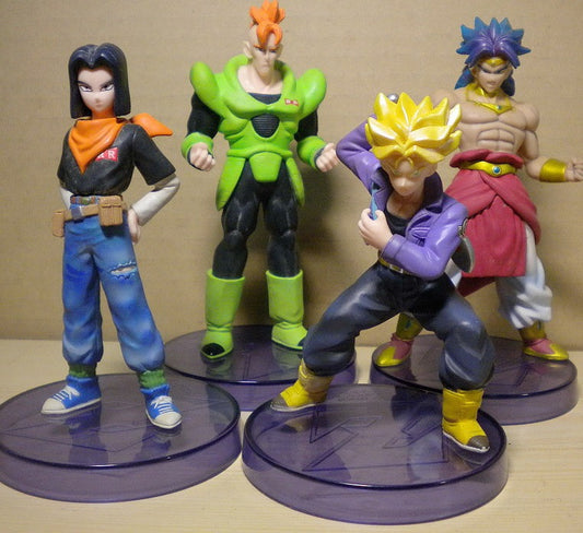 Bandai Dragon Ball Z DBZ Real Works Android Edition 4 Trading Collection Figure Set Used - Lavits Figure
 - 1