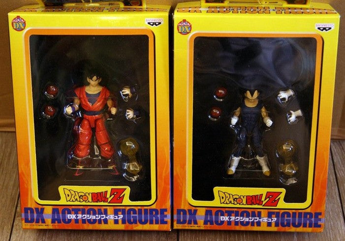 Banpresto 2003 Dragon Ball Z DX Action Son Gokou Goku & Vegeta 2 4" Figure Set - Lavits Figure
