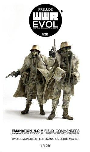 ThreeA 3A Toys Ashley Wood WWRp Evol Emanation N.O.M Field Commander 01 & 02 6" Vinyl Figure Set - Lavits Figure
 - 1